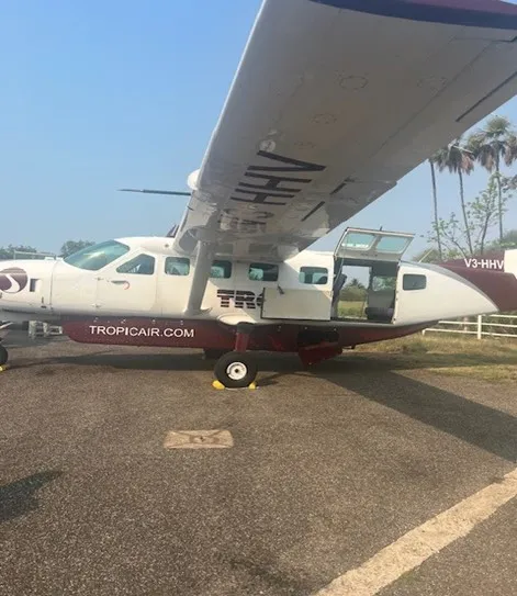 Plane from Placencia